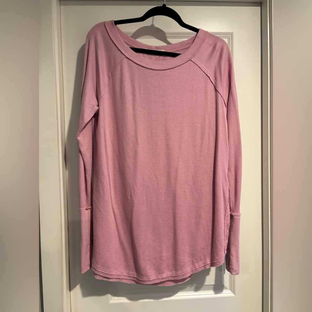 We The Free Pink Long Sleeve Top